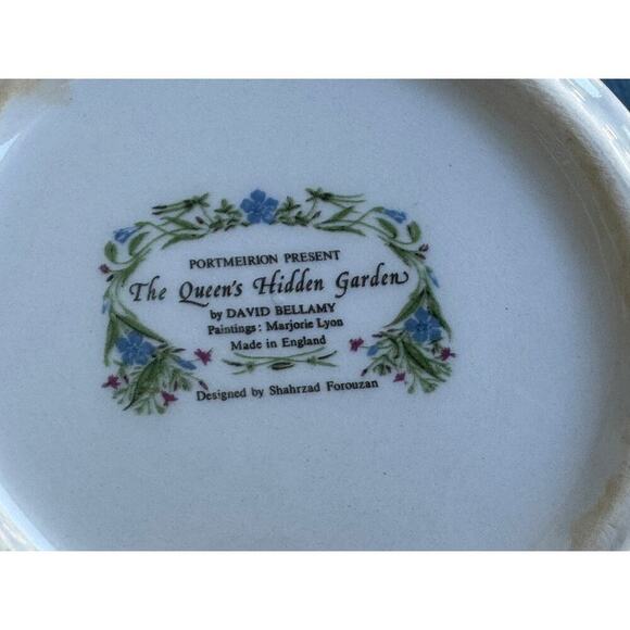 PORTMEIRION, 3 Ceramic Floral Canisters, Wooden Lids. - Picture 7 of 12